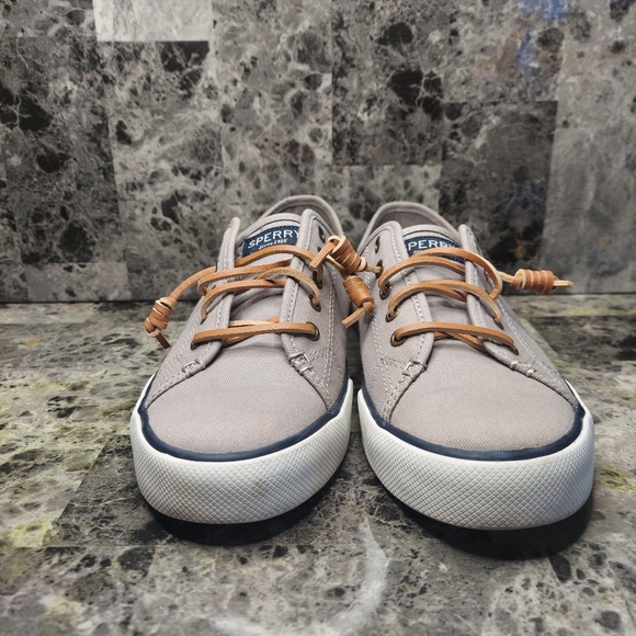 Sperry Top-Sider Women's Pier View Sneakers Canvas Grey STS95729 Sz. 8.5 M. - Picture 2 of 7